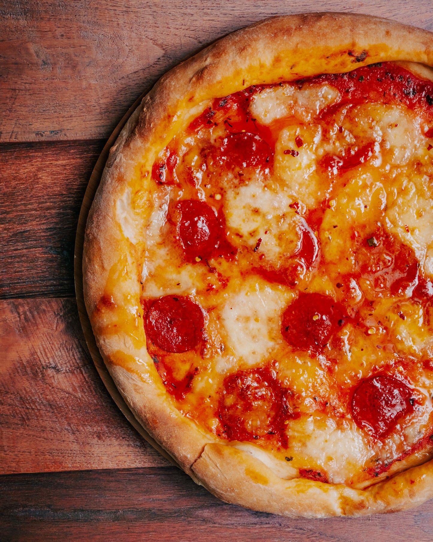 Pepperoni Pizza with Hot Honey