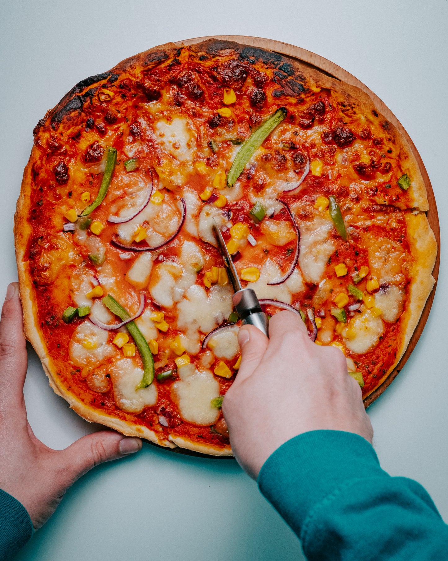 Veggie Pizza with Hot Honey