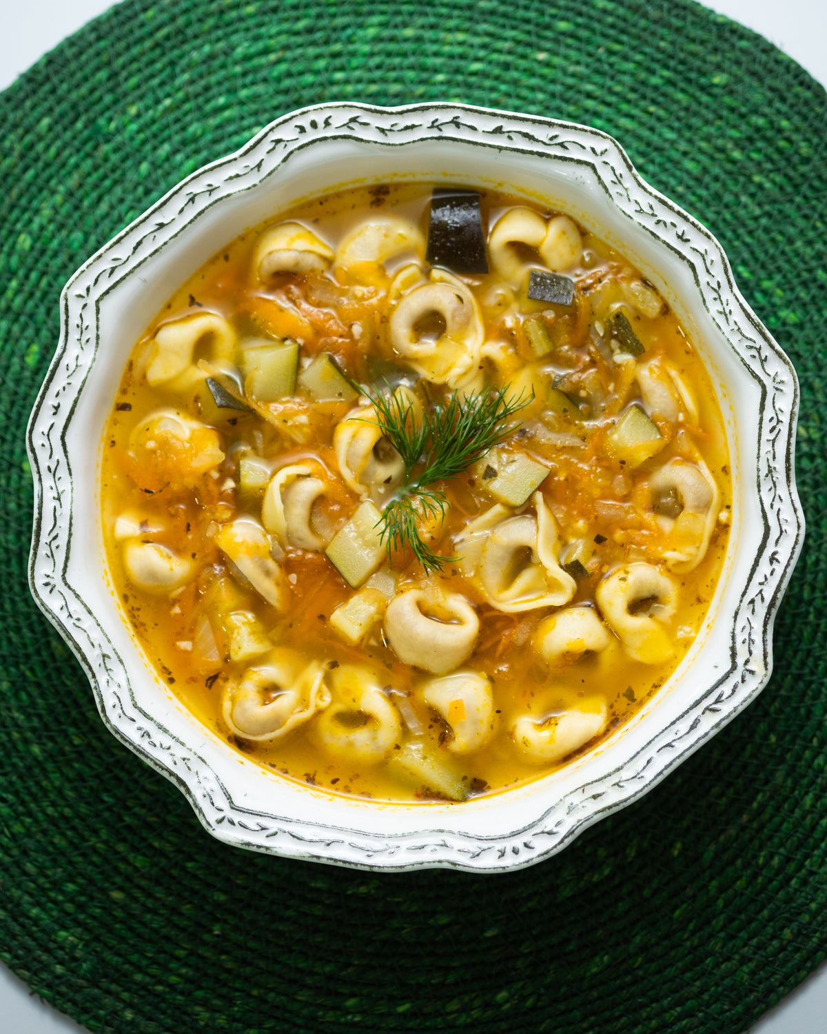 Creamy Tortellini & Vegetable soup