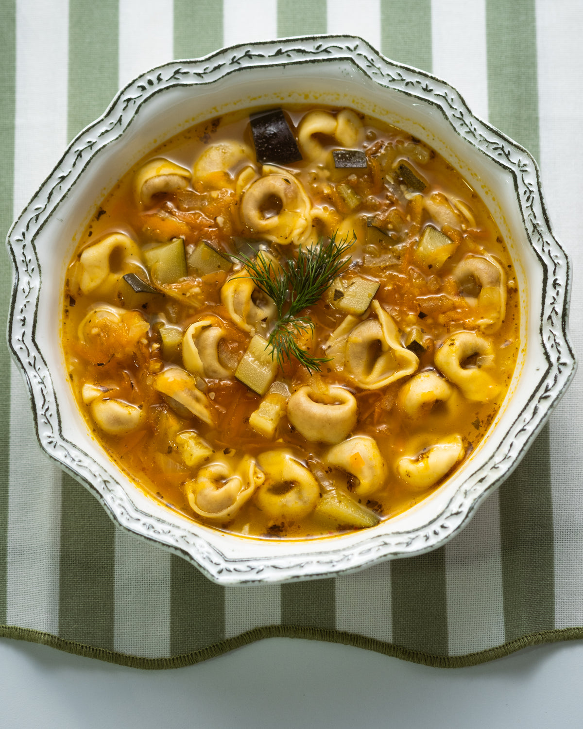 Creamy Tortellini & Vegetable soup